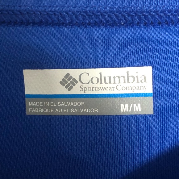 Columbia PFG Omni-Shade Dri Fit Long Sleeve Shirt Blue Men's Size Medium - Picture 6 of 11